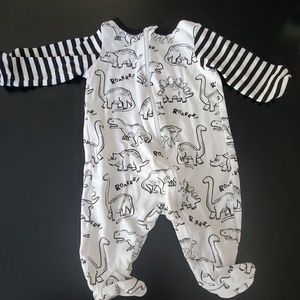 Black and White Dinosaur onesie